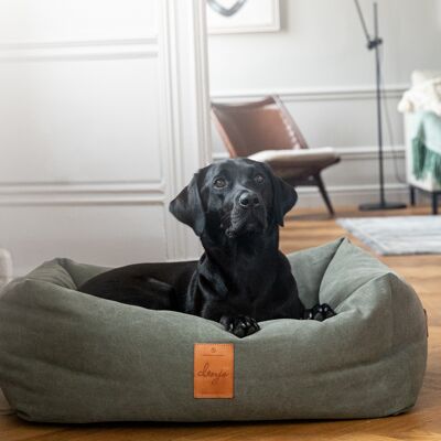 Dog Bed Classic Nest Leather Details