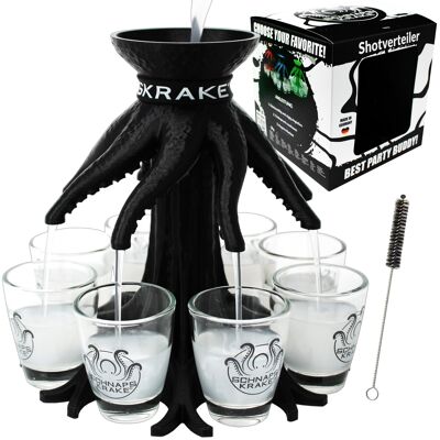 Schnapps octopus - black - with glasses