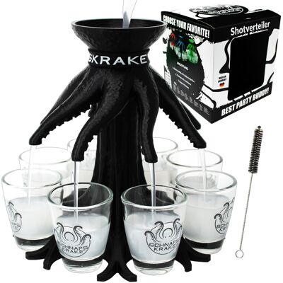 Schnapps octopus - black - with glasses