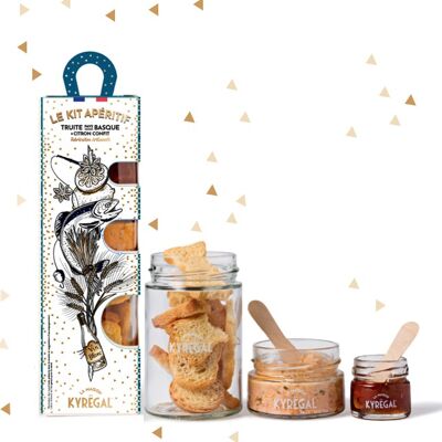 [limited edition] THE APERITIF KIT Trout Basque Country GOLD FLAKES