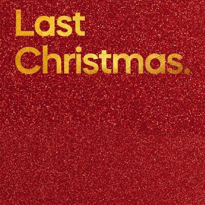 Tarjeta de la canción de Navidad Streamable 'Last Christmas'