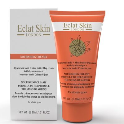 Crema de día con ácido hialurónico + manteca de karité 30ml
