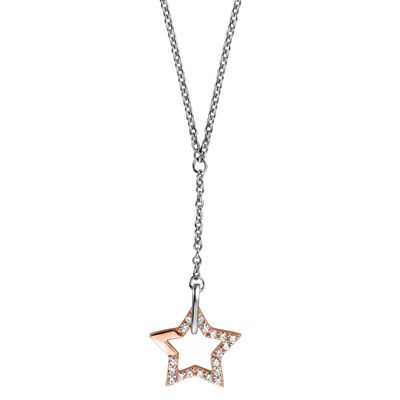 Necklace Vivid Star Bicolor -  ESNL00451342
