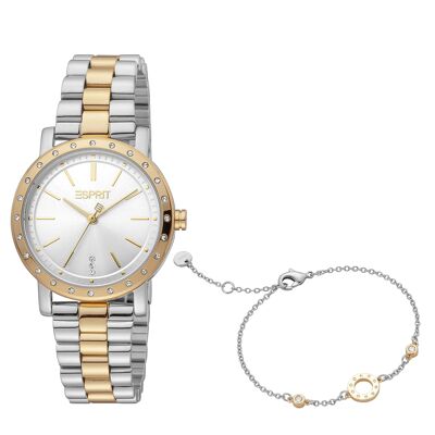 Luna Bicolor Gold - ES1L298M0085 (Set with Bracelet)