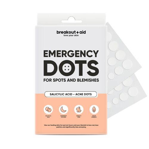 Emergency dots for spots and blemishes with Salicylic Acid