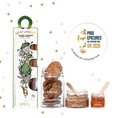 [limited edition] APERITIF KIT Duck from Gers GOLD SNOWFLAKES