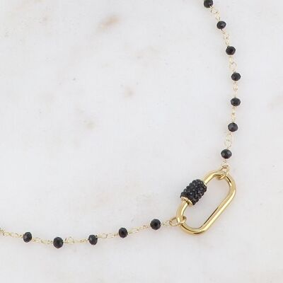Joliny necklace - Black gold