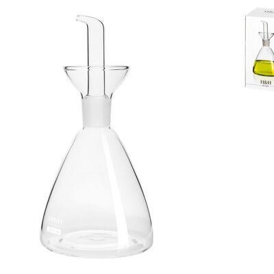Rounded ampoule in transparent borosilicate glass ml 250