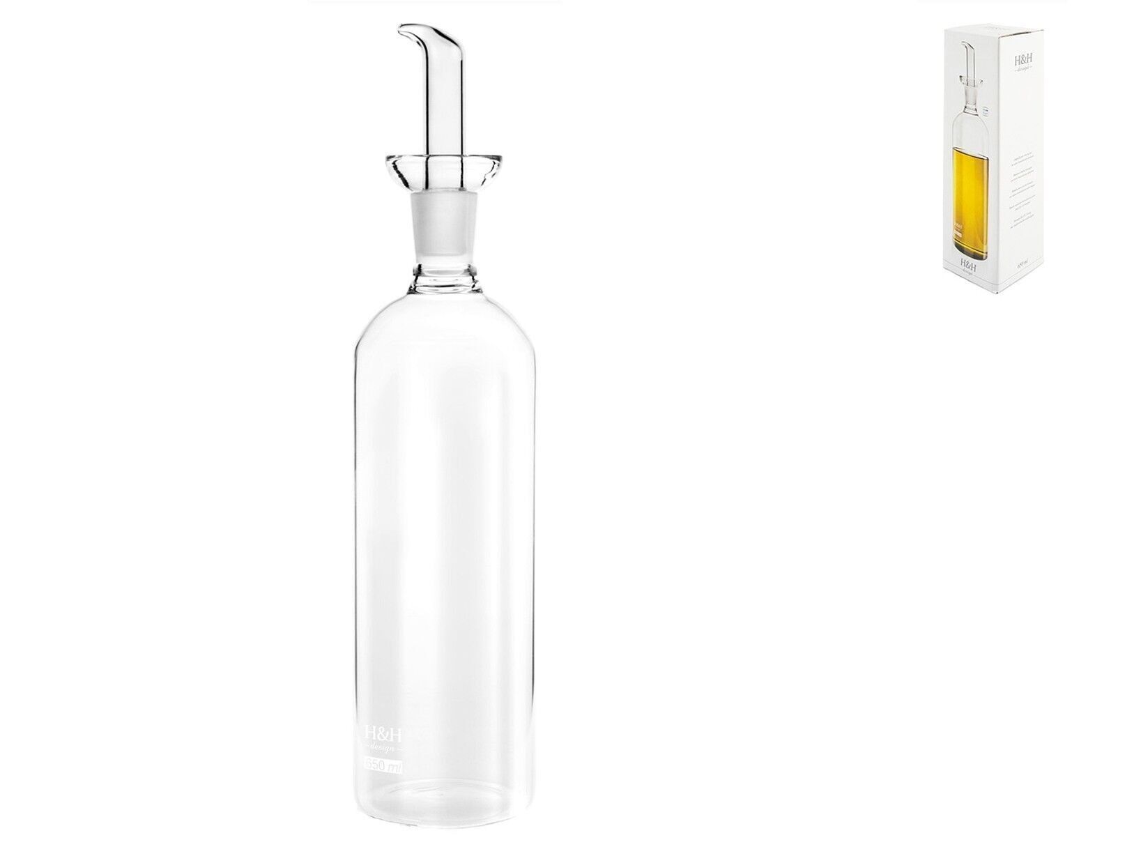 Ampoule Borosilicate Cylindrique Transparente 650 ml