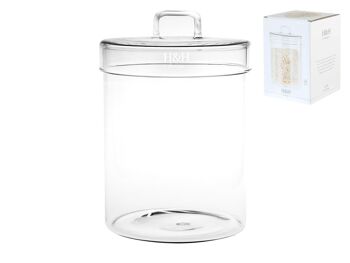 Pot design en borosilicate avec couvercle Lt 0,85 6