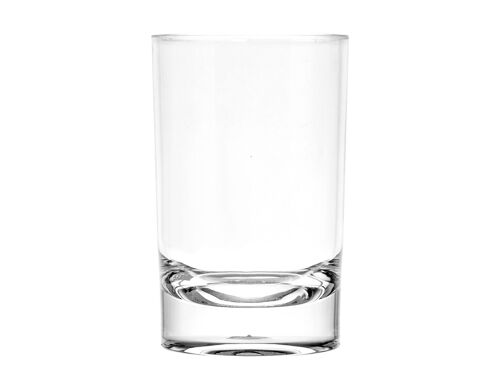 Bicchiere bagno in acrilico trasparente forma tonda