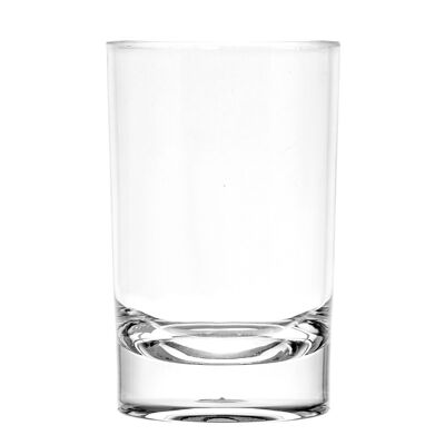 Bicchiere bagno in acrilico trasparente forma tonda