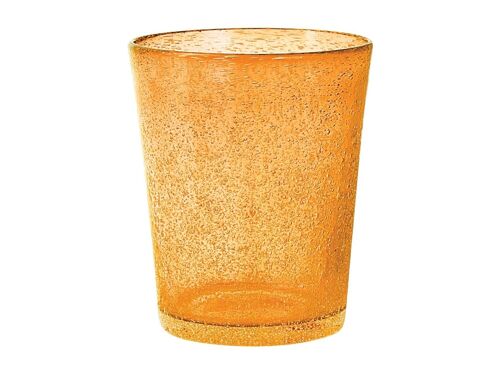 Bicchiere bibita Giada in vetro arancio chiaro cl 46