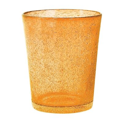 Vaso de bebida Giada en vidrio naranja claro cl 46