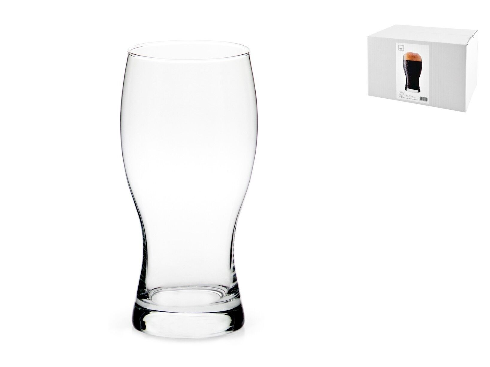 Irland Bierglas aus transparentem Glas cl 50