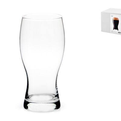 Bicchiere birra Irlanda in vetro trasparente cl 50