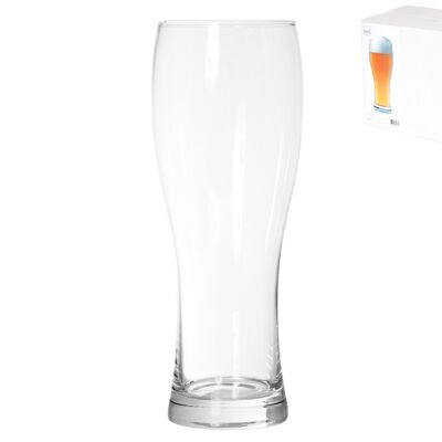 Verre à bière Weizen en verre transparent cc 500