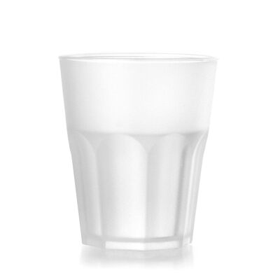 Côtes verre en polypropylène blanc givré cl 29