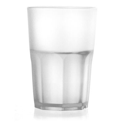 Vaso Coasts en polipropileno blanco escarchado cl 40