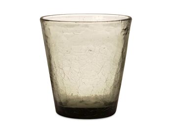 Verre Gemma en verre effet cre couleurs assorties forme conique cl 13 9