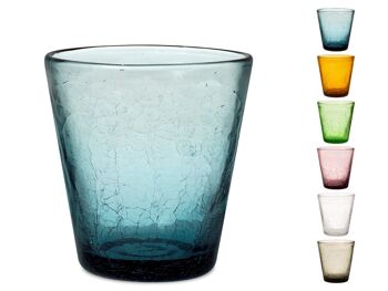 Verre Gemma en verre effet cre couleurs assorties forme conique cl 13 1