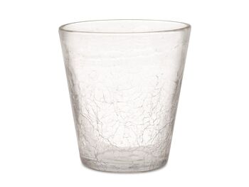 Verre Gemma en verre effet cre couleurs assorties forme conique cl 13 5