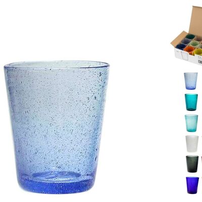 Bicchiere Giada in vetro colori assortiti cl 28