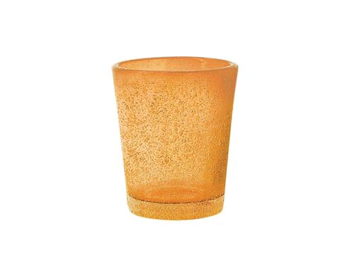 Bicchiere liquore Giada in vetro arancio chiaro cl 5