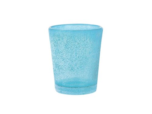 Bicchiere liquore Giada in vetro azzurro cl 5