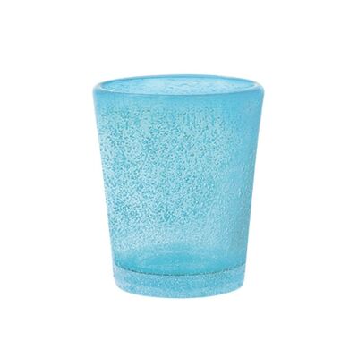 Bicchiere liquore Giada in vetro azzurro cl 5