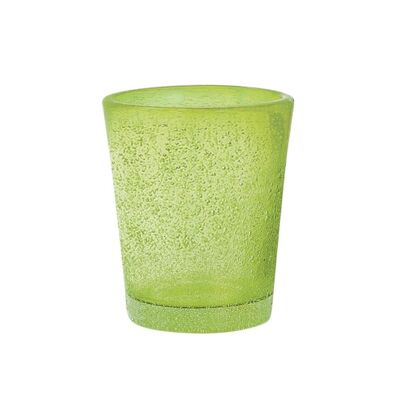 Bicchiere liquore Giada in vetro verde cl 5