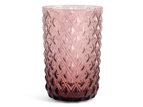 Bicchiere Murano in vetro colore lilla cl 46.