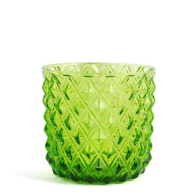 Bicchiere Murano in vetro colore verde cl 30.