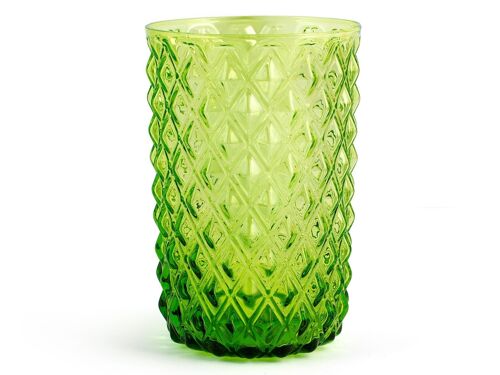 Bicchiere Murano in vetro colore verde cl 46.