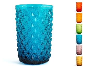 Verre de Murano en couleurs assorties cl 46. 3