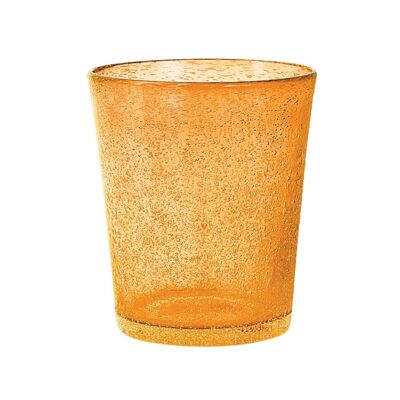 Vaso de mesa Giada en vidrio naranja claro cl 28