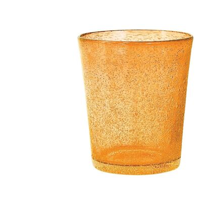 Bicchiere tavola Giada in vetro arancio chiaro cl 28