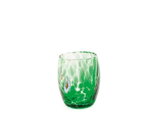 Bicchiere Venezianobombato in vetro colori assortiti cl 5,