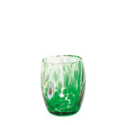 Bicchiere Venezianobombato in vetro colori assortiti cl 5,