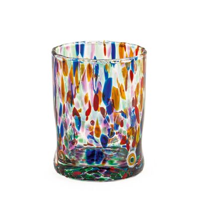 Bicchiere Venezianoin vetro colori assortiti cl 32