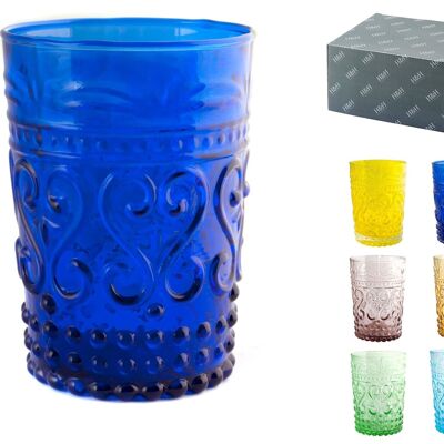 Glass Fiesole Assorted Colors 26 cl