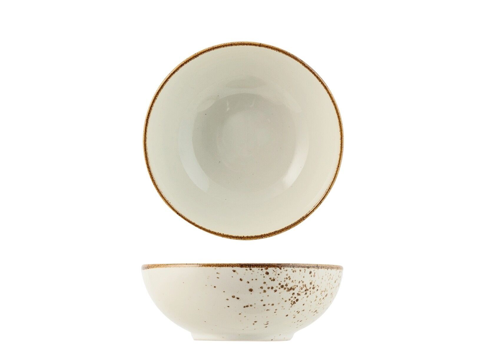 Bolo (soup plate) Reactive in stoneware ivory cm 16.5