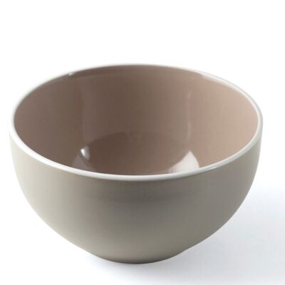 Bolo cloe in dove gray stoneware cm 13