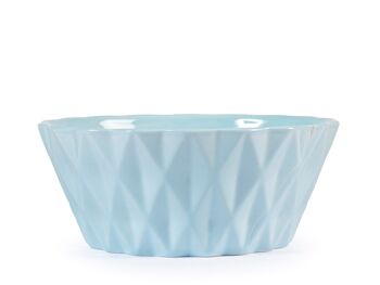 Bolo Diamante en porcelaine fine cc 320. Couleurs assorties rose, bleu et blanc 8