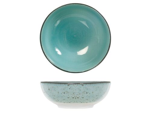 Bolo Mimosa in stoneware azzurro cm 16,5