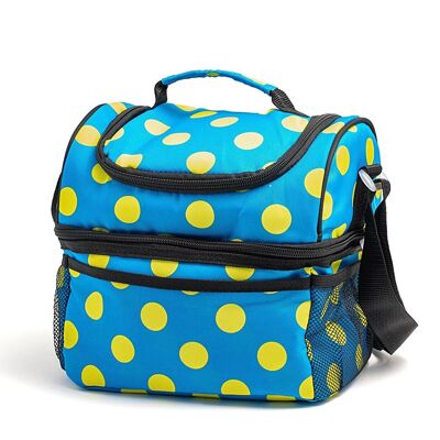 11 liter peva polka dot cooler bag Made with quality material, it guarantees excellent insulation to maintain a long and constant preservation of the internal temperature.
