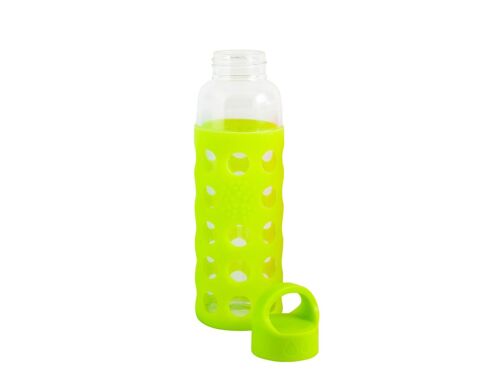 Bottiglia Borosilicato/Silicon Verde Tappo Plastica 0,36 cl