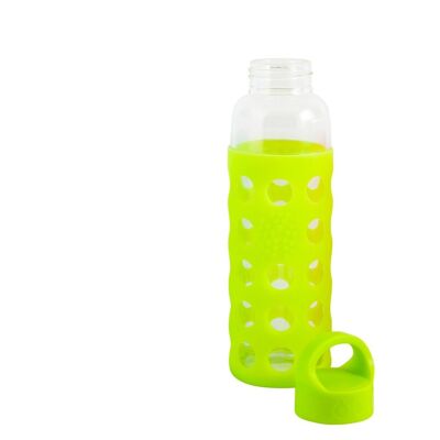 Bottiglia Borosilicato/Silicon Verde Tappo Plastica 0,36 cl