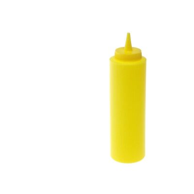 Bottiglia condimenti in polietilene giallo Lt 0,25