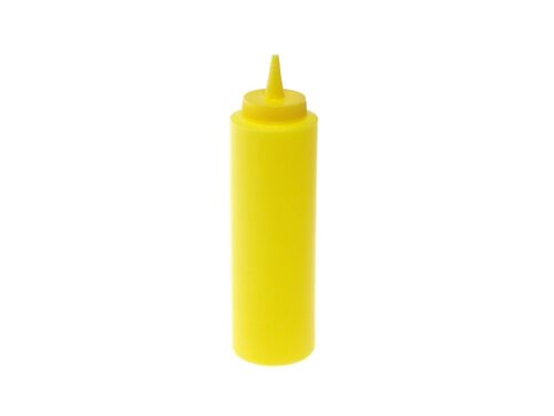Bottiglia condimenti in polietilene giallo Lt 0,3